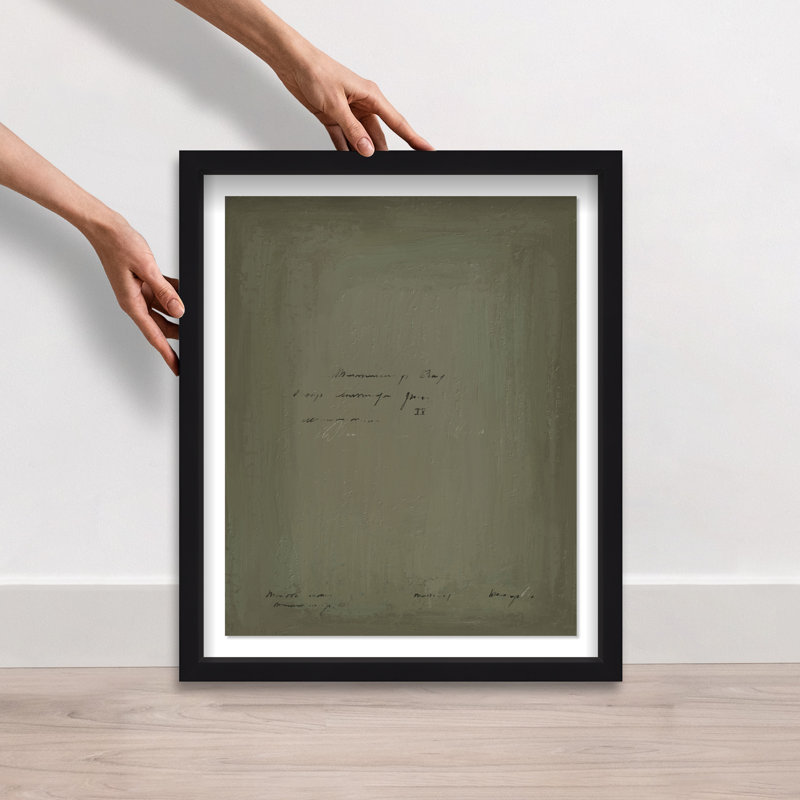 A Note Shadowbox Abstract Print by Oliver Gal, Black Frame, 16 x 20, 25.5"H x 31.5"W, Black Shadowbox