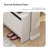 Ultra-thin White Flip-Down Shoe Cabinet with Coat Rack Combo, Narrow Entryway Shoe Organizer for Front Door-129865609
