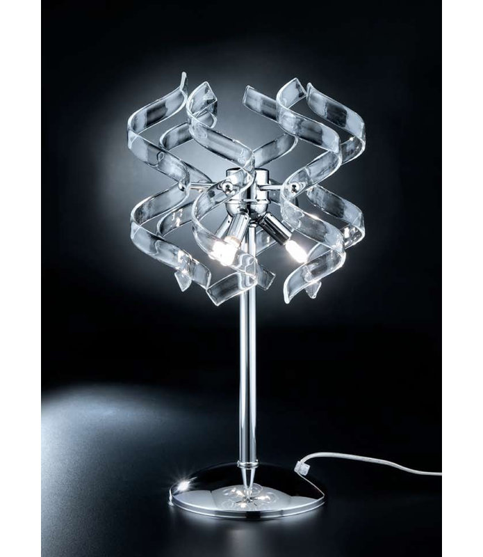 Astro Metal Novelty Lamp, Clear Glass, Chrome