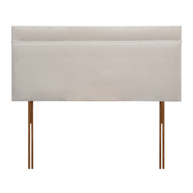 Arturo Upholstered Panel Headboard, Super King (6'), Plush Cream, Velvet
