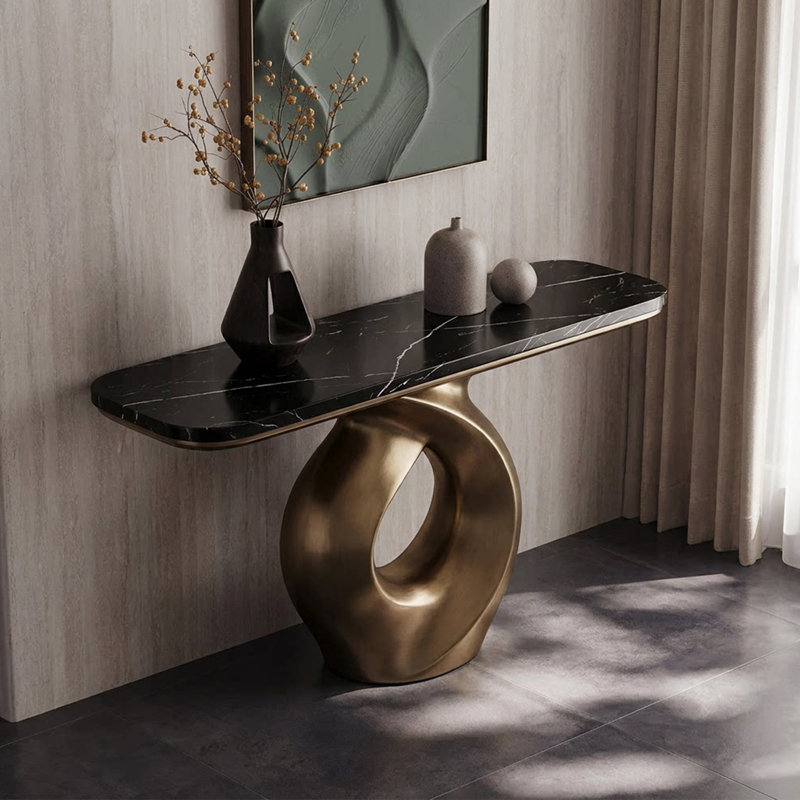 Console Italian Minimalist, H 33,5 po x l 39,4 po x P 13,8 po