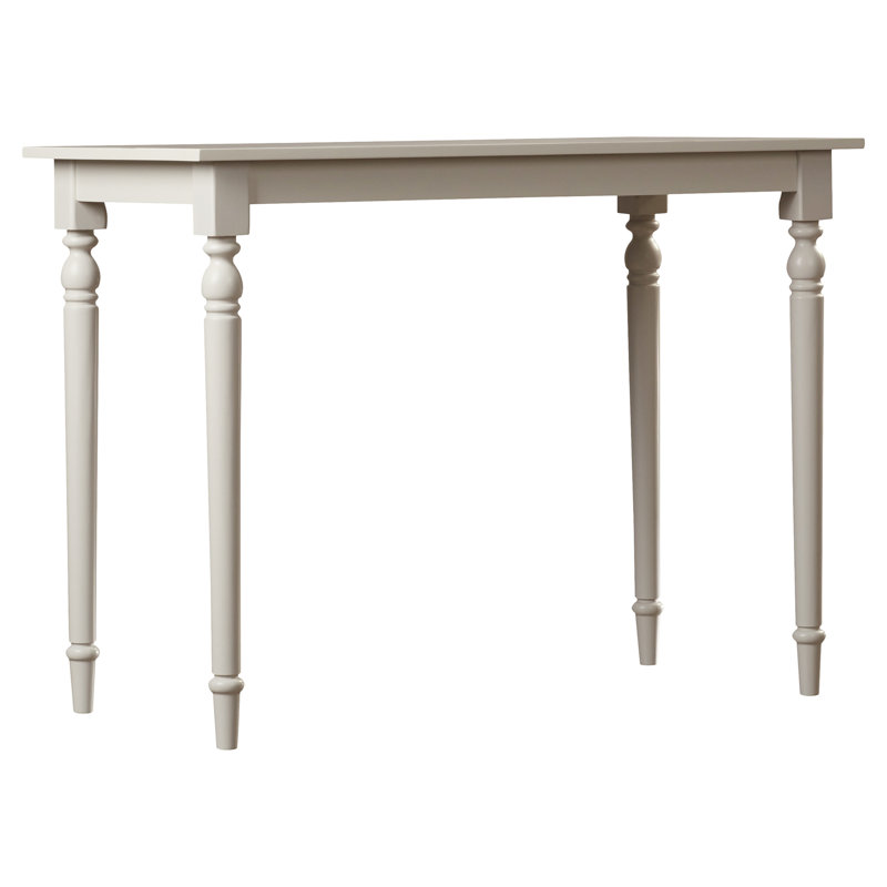 Emilia Solid Wood Base Dining Table, Antique White