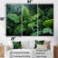 Ensemble de décorations murales Emerald Green Ferns Forest II - Plants-107750850-107750851