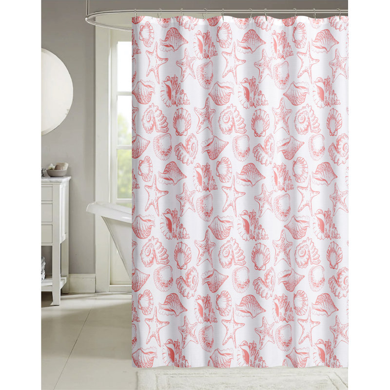 Rideau de douche Firida, Corail