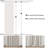 Linen Blackout Curtains, Pinch Pleat Back Tab Full Blackout Drapes Farmhouse Boho Curtains for Window,(Set of 2,With Hooks and Rings)-1784231631-1784231629