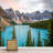 Spring Mountain Range Valley Pine Trees Nature Photography Rustic Landscape Decorative-93930826