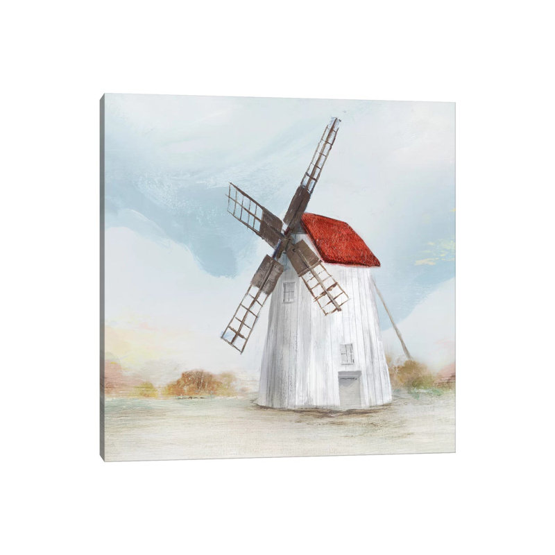 Windmill II by Isabelle Z - Print on Canvas, Wrapped Canvas, 93.98 cm H x 93.98 cm W x 1.91 cm D
