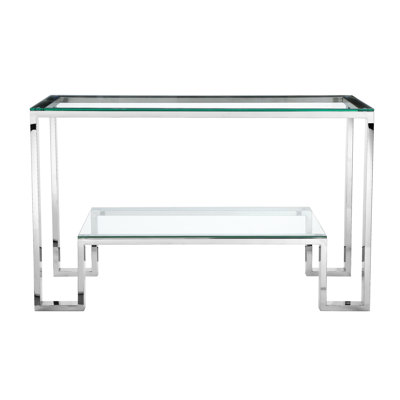 Laurence 53'' W Glass Console Table