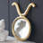 12.5" x 16" Modern Round Mirror