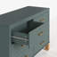 Commode double 6 tiroirs en bleu