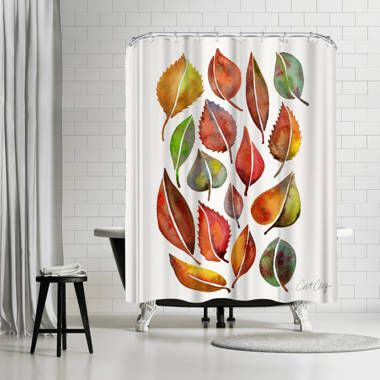 71 x 74 Shower Curtain, Mushrooms by Cat Coquillette East Urban Home