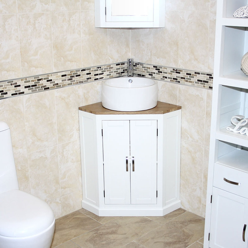 Ananya 550mm Single Bathroom Vanity with Vessel Ceramic Basin
