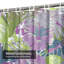 Rideau de douche imperméable hibiscus à motif floral tropical avec 12 crochets-1768535027