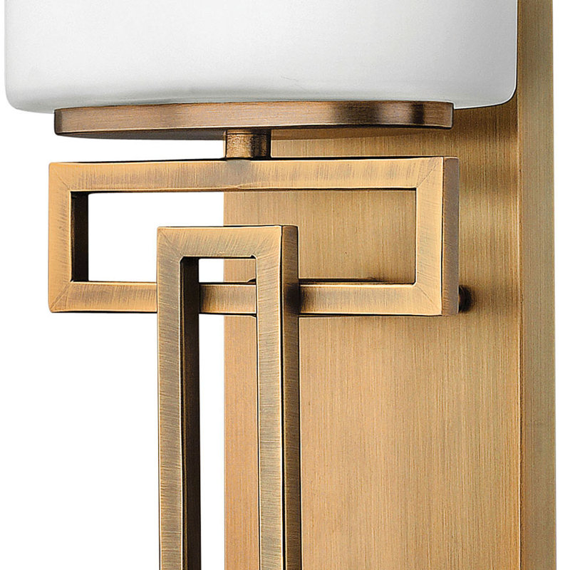 Lanza 1-Light Wall Sconce, Brushed Bronze, Incandescent