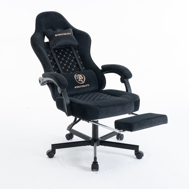 Fauteuil de jeu de course et de course réglable, inclinable et ergonomique en similicuir, Noir anthracite