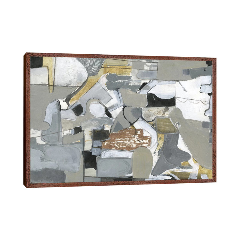 Impartial Thoughts I 1 Piece Wall Art on Canvas, 66.04 cm H x 45.72 cm W, Classic Brown Wood Framed