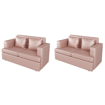 Fashion Simple Dessert Shop Cafe Restaurant Bench Faux Leather Upholstered Bench