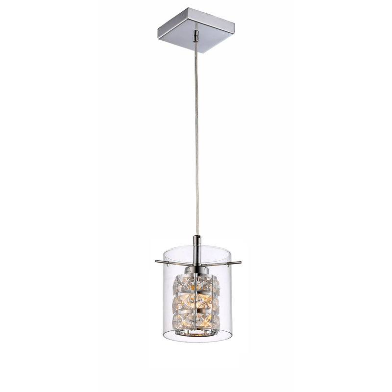 Luminaire suspendu en cristal 1 lumière Keralup