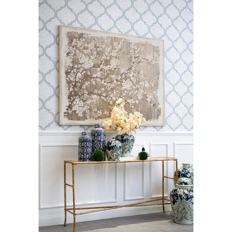 Grande art mural en toile de cerisier en fleurs pour le salon