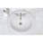 Ceramic Oval Drop-In Bathroom Sink with Overflow