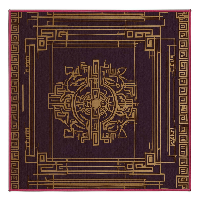 Byzantine Elegance Rug, Square 4'
