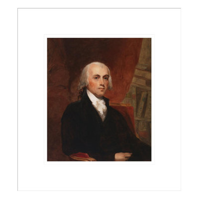 Copy of James Madison by Gilbert Stuart by Thomas Sully -Framed Giclee Print