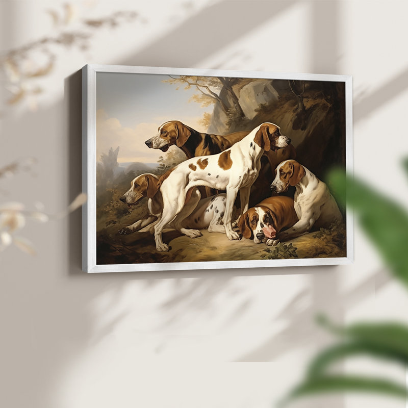 Faune, série CII, reproduction encadrée, H 11 po x l 14 po, Blanc