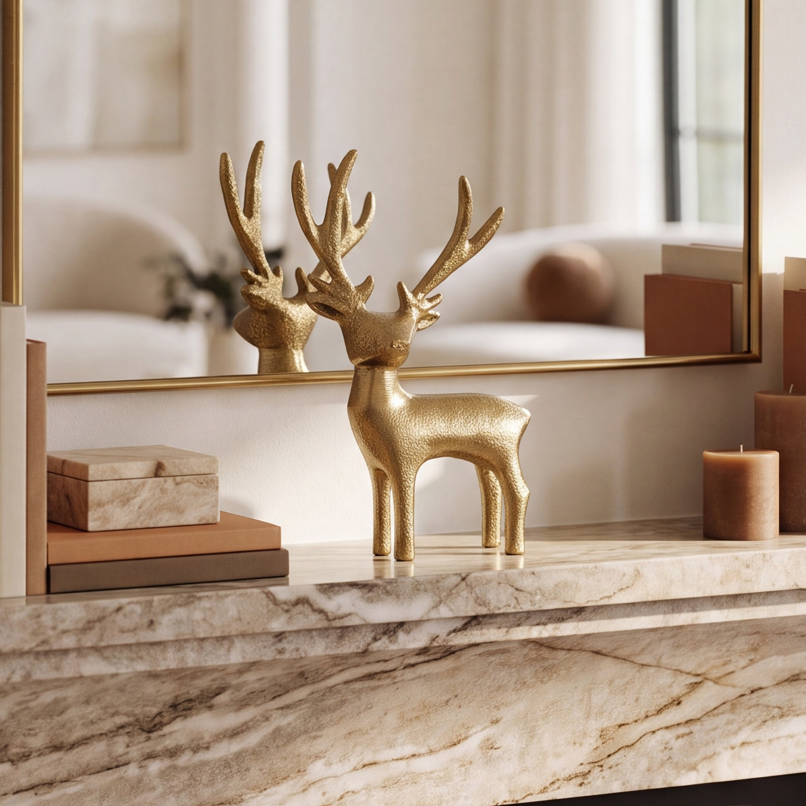 Reindeer Holiday Figurine