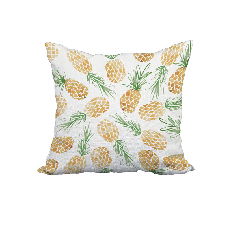  Housse de coussin en coton imprimé, 18 po x 18 po