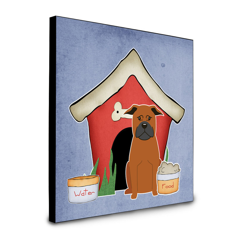 Panneau mural d’art collection dog house Scarvinia, Chien chinois de Chongqing