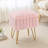 Modern Vanity Stool Chair With 4 Metal Legs And Storage, Multiuse Foot Rest For Makeup Room Bedroom-46305003