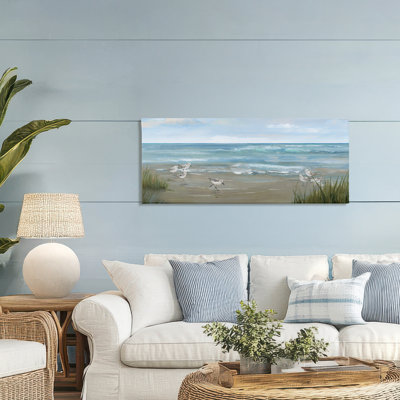 Toile de sable vue de la plage, design par Nan