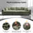 102.4 " Plush Corduroy 4-Seat Sofa-1099711526
