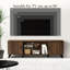 Meuble télé 71 po avec rangement Mid-Century pour téléviseurs de 75 po ou moins