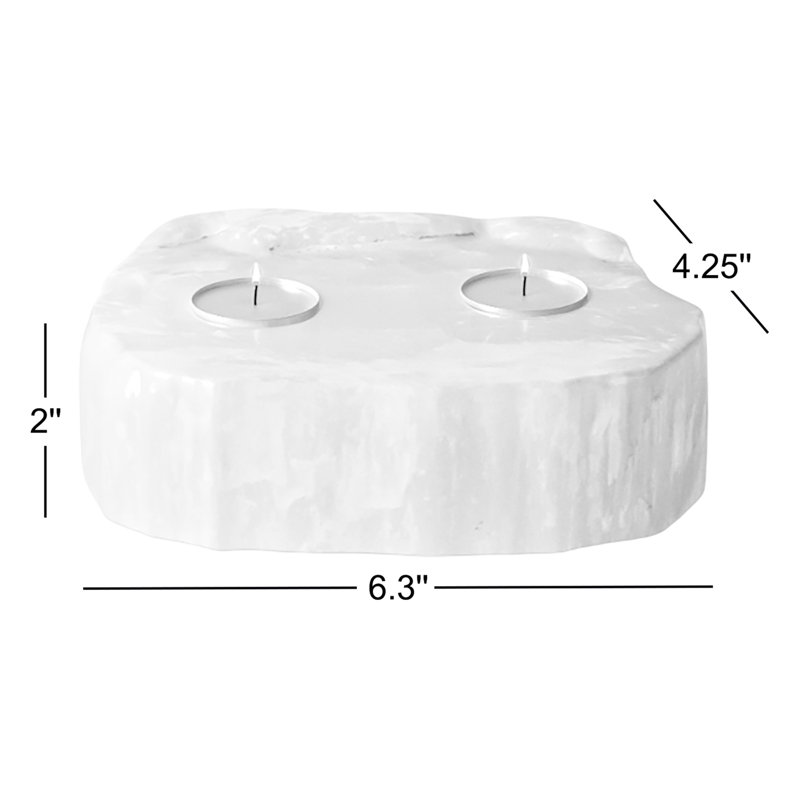 Porte-votive de table 2 po Selenite