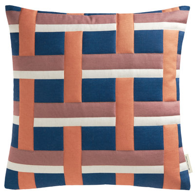 Blue Square Cushion Cover