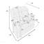 Causeuse manuelle 1pc avec accoudoirs rembourrés et rembourrés à l'horizontale Usb port chocolat finition principale mobilier de salon-1555068284