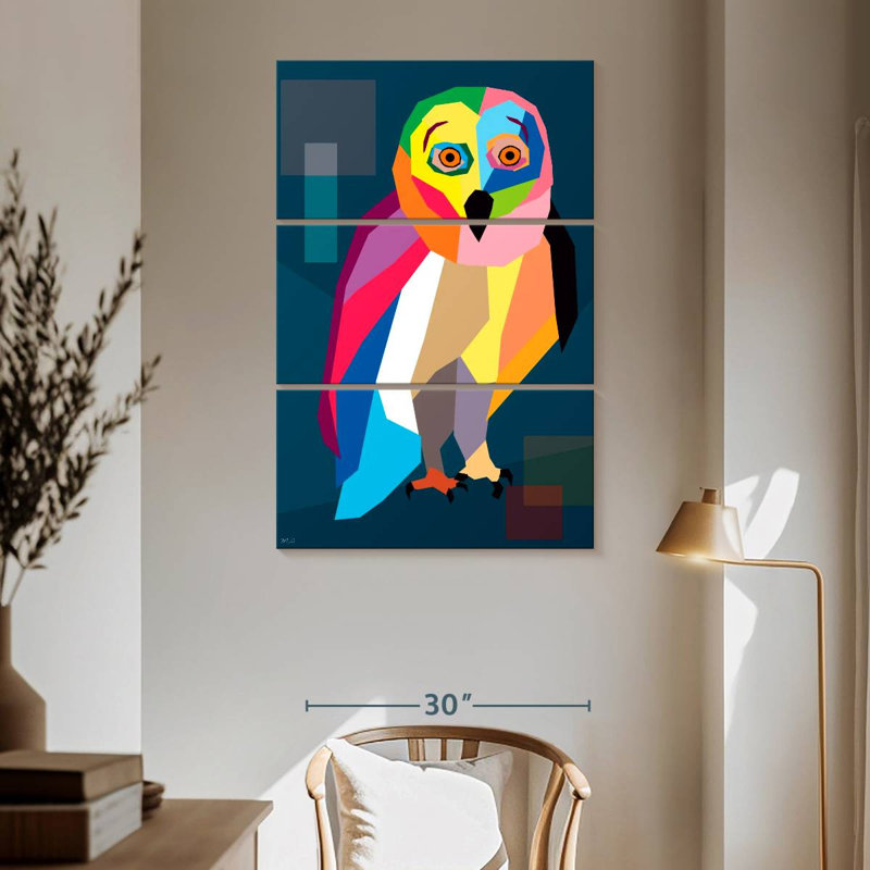 Brampt Owl Wpap, 65" H x 42" W