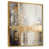Toile avec cadre flottant or
