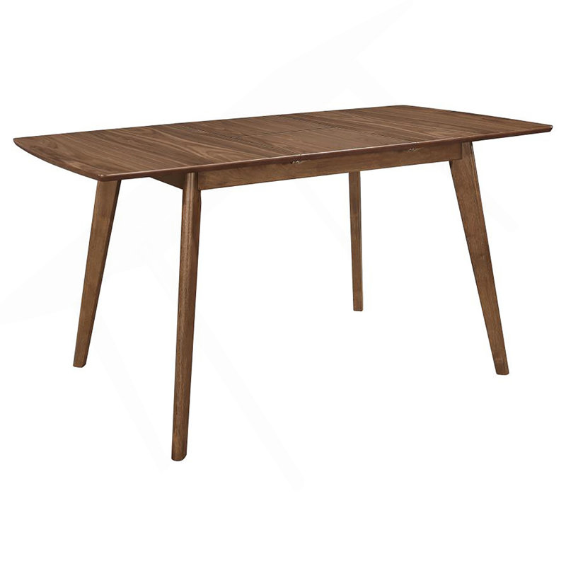 Table de salle à manger rectangulaire en noyer naturel