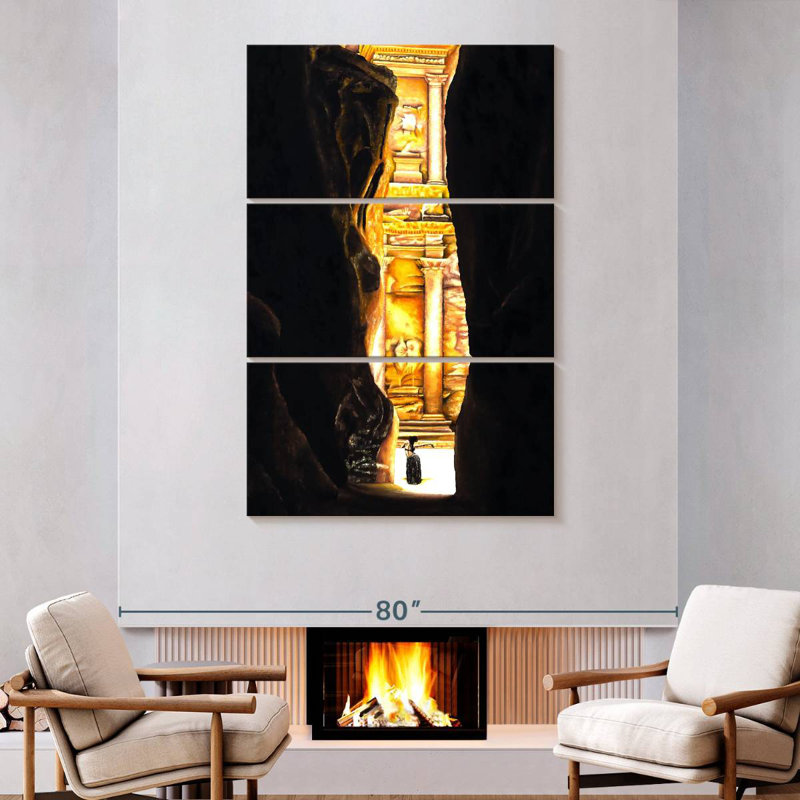 Masam Homage To Petra, 74" H x 48" W