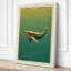 Whale in Teal Waters Coastal - Wrapped Canvas-1759952547-1759952545
