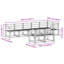 304cm Wide Patio Sectional Set