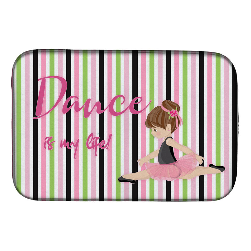 Tapis de séchage à ballet danse my life brunette, Brun
