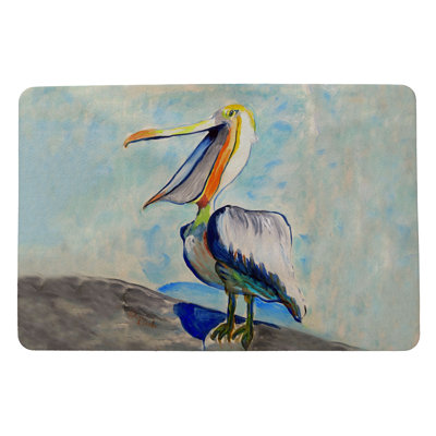 Tapis antidérapant 18 po x 26 po Gedalyah Talking Pelican