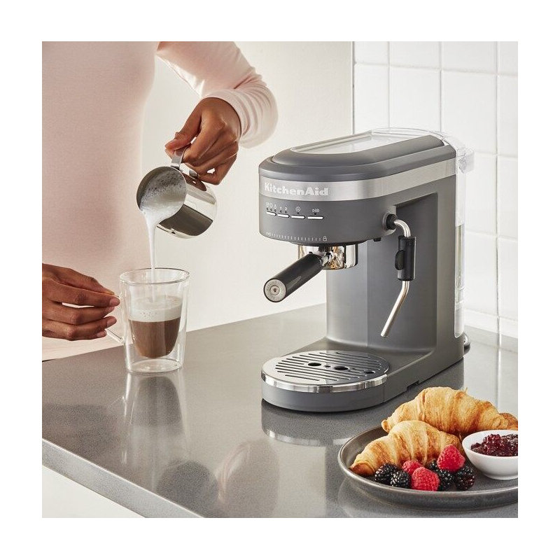 KitchenAid® Semi-Automatic Espresso Machine, Matte Charcoal Gray