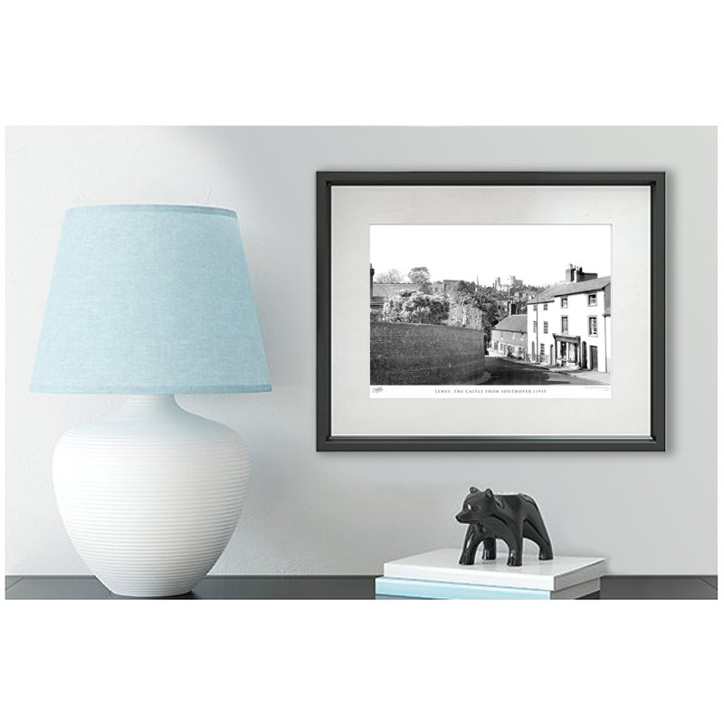 Lewes, The Castle From Southover C1955 by Francis Frith - Single Picture Frame Print, 28cm H x 36cm W x 2.3cm D