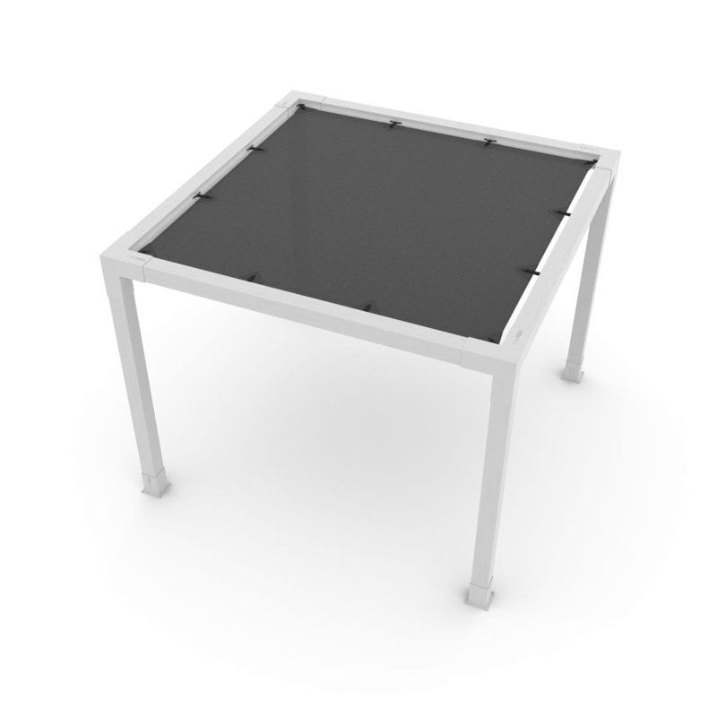 Toja l 10 pi X 10 pi Voile d'ombrage graphite, Profondeur d'enfouissement du lampadaire de 10 pie