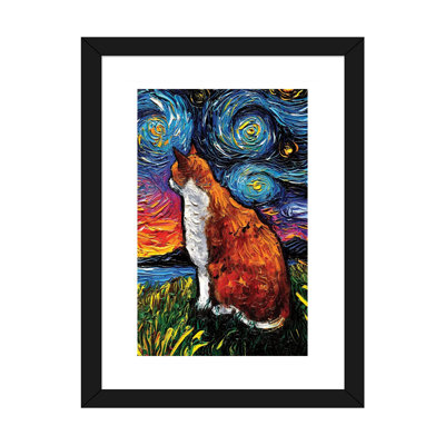 " Orange And White Tabby Night " by Aja Trier