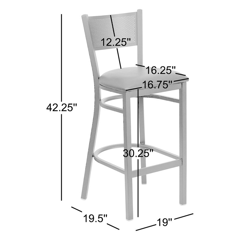 Chaise de bureau ergonomique Stramoine Basics, Rouge